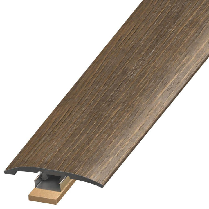 DuraDecor Classy Chic Espresso Lane 0.25 in. T x 2 in. W x 94 in. L 3-in-1 Transition Molding