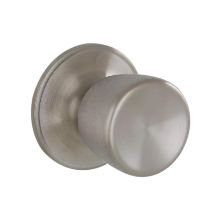 Schlage ESSENTIALS Brill Satin Stainless Steel Hall/Closet Passage Door Knob