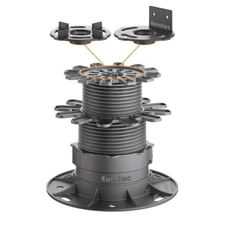 Eurotec Deck Support Plastic Adjustable Pedestal PRO XL - (10-Pieces / Box)