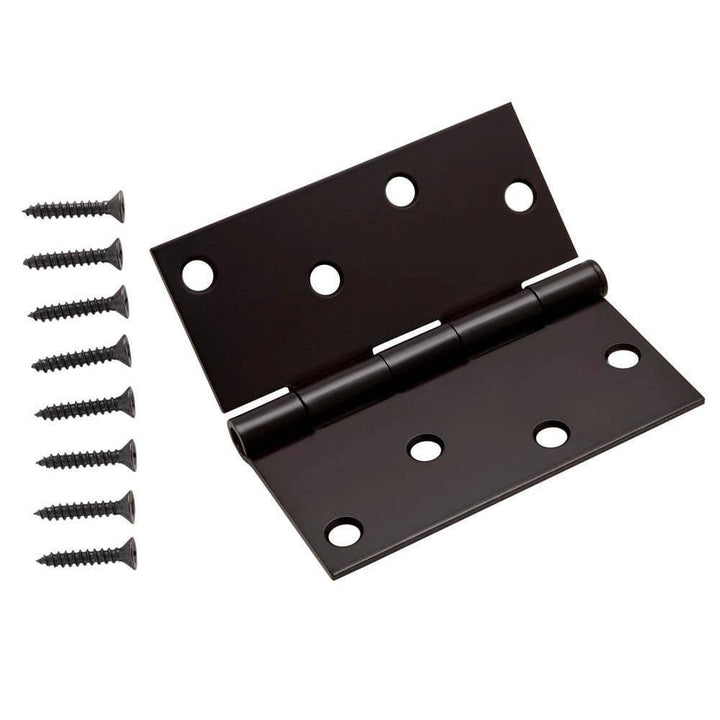 Everbilt 4 in. x 4 in. Oil-Rubbed Bronze Square Corner Door Hinge