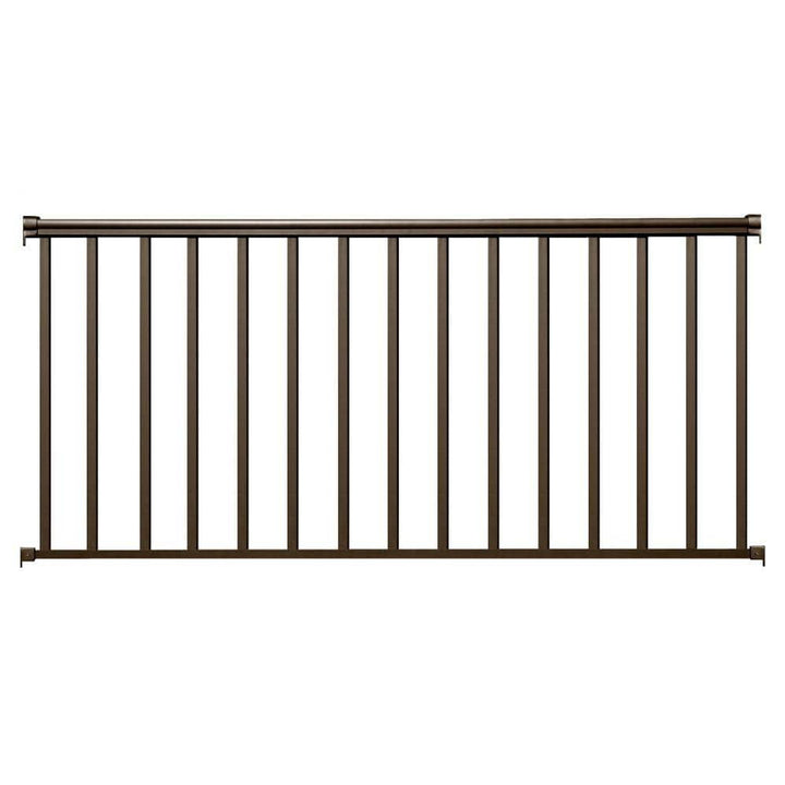 EZ Handrail 8 ft. x 42 in. Bronze Aluminum Baluster Railing Kit