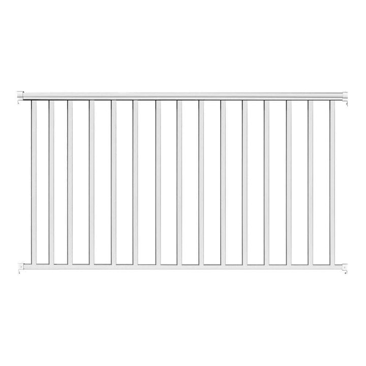 EZ Handrail 8 ft. x 36 in. White Aluminum Baluster Railing Kit