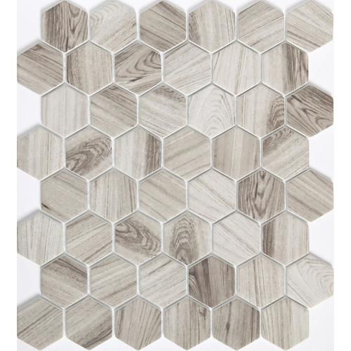 Emser Echo 14-Pack Gray Wood Look Glass Border Tile (12-in x 14-in)