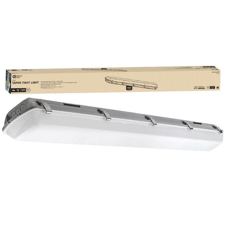 Commercial Electric 4 ft. Vapor Tight 64-Watt Equivalent 3600 Lumens LED White High Bay Light 4000K Bright White IP65 Rated Weatherproof