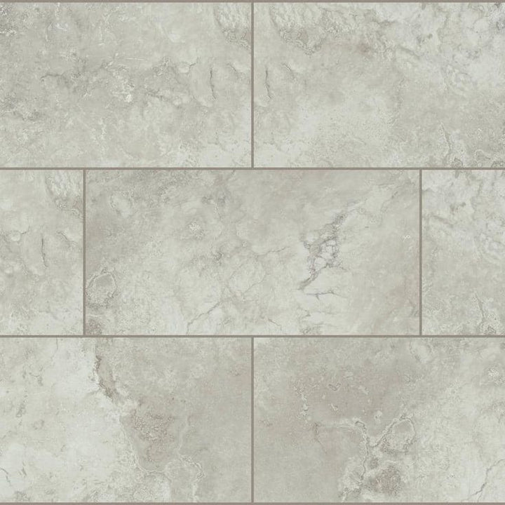 Inverness Travertine 22 MIL x 18.5 in. W x 37 in. L Click Lock Waterproof Vinyl Tile Flooring (19.1 sq. ft./case)
