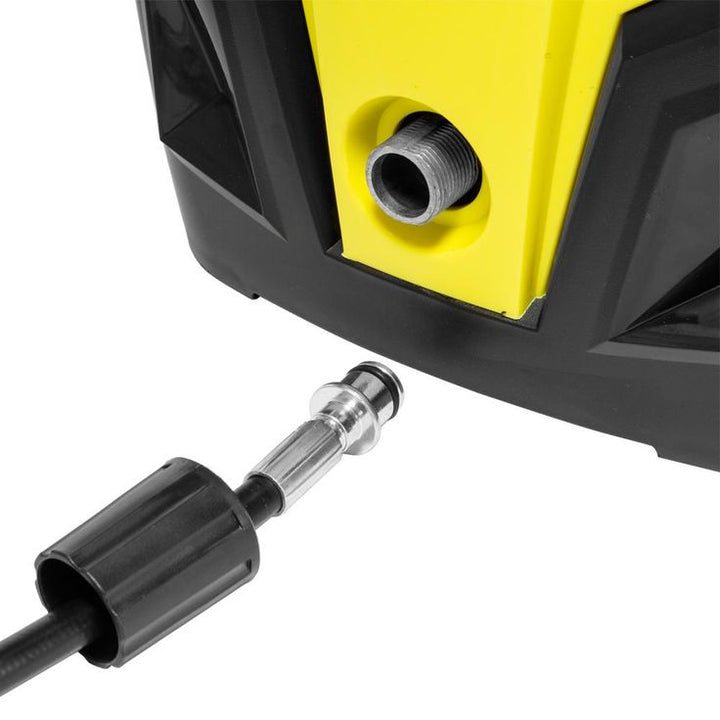 XtremepowerUS 1300 PSI 1.2 GPM Mini Electric Hot/Cold Water Pressure Washer with Spray Gun, Reel Hose, Max Jet XP2000S