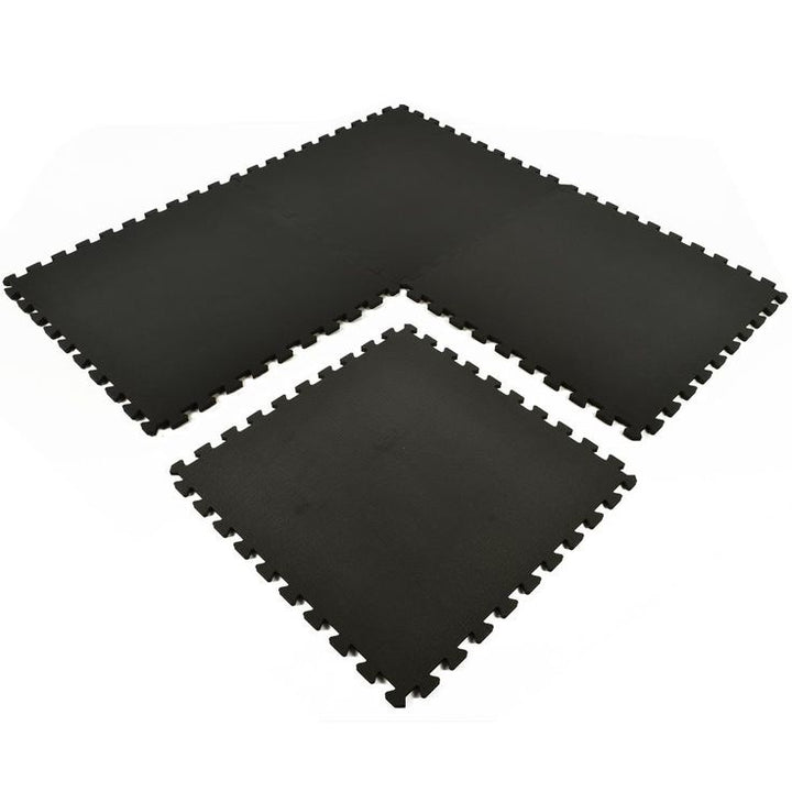 Greatmats Sport Plus Designer Black 2 ft. x 2 ft. x 0.39 in. Interlocking High Density Foam Floor Tiles (Case of 25)