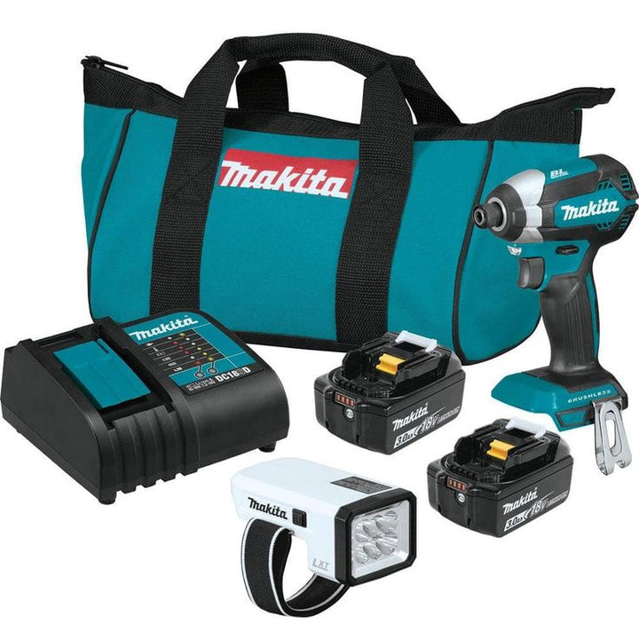 18-Volt LXT Brushless Impact Driver Kit with bonus 18-Volt LXT Lithium-Ion Cordless L.E.D. Flashlight