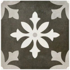 Bond Tile Picasso Nero 9x9 Glazed Porcelain Tile