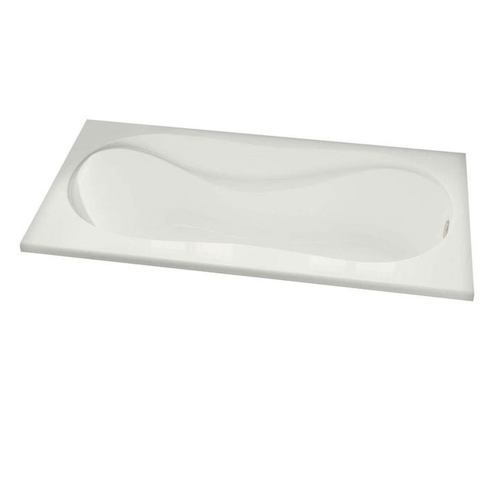 Cocoon 60 in. Acrylic Rectangular Drop-in Bathtub in White
