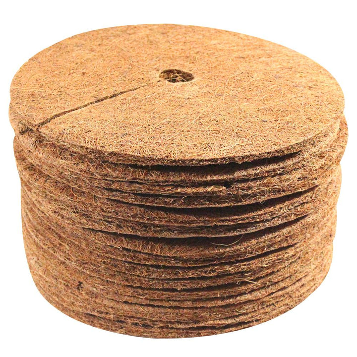 Envelor 0.3 in. x 9 in. Coconut Fibers Mulch Tree Ring Protector Mat (15-Pack) - Super Arbor