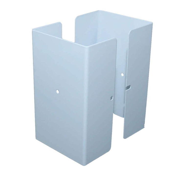 Fence Armor 3.5 in. x 3.5 in. x 1/2 ft. Powder Coated White - Galvanized Steel Pro Series Mailbox and Fence Post Guard
