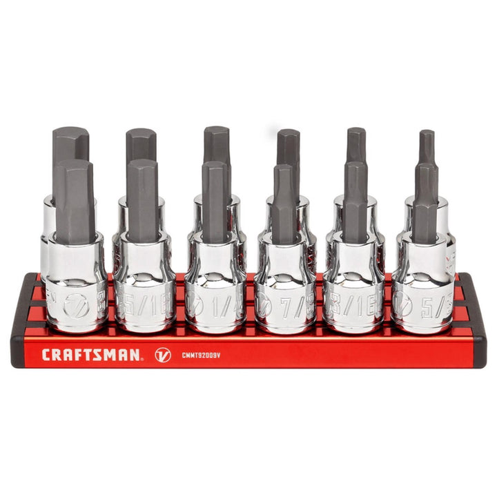 Craftsman V-Series X-Tract Technology 3/8 in. Drive Metric and SAE Hex Bit Socket Set, 12 pc