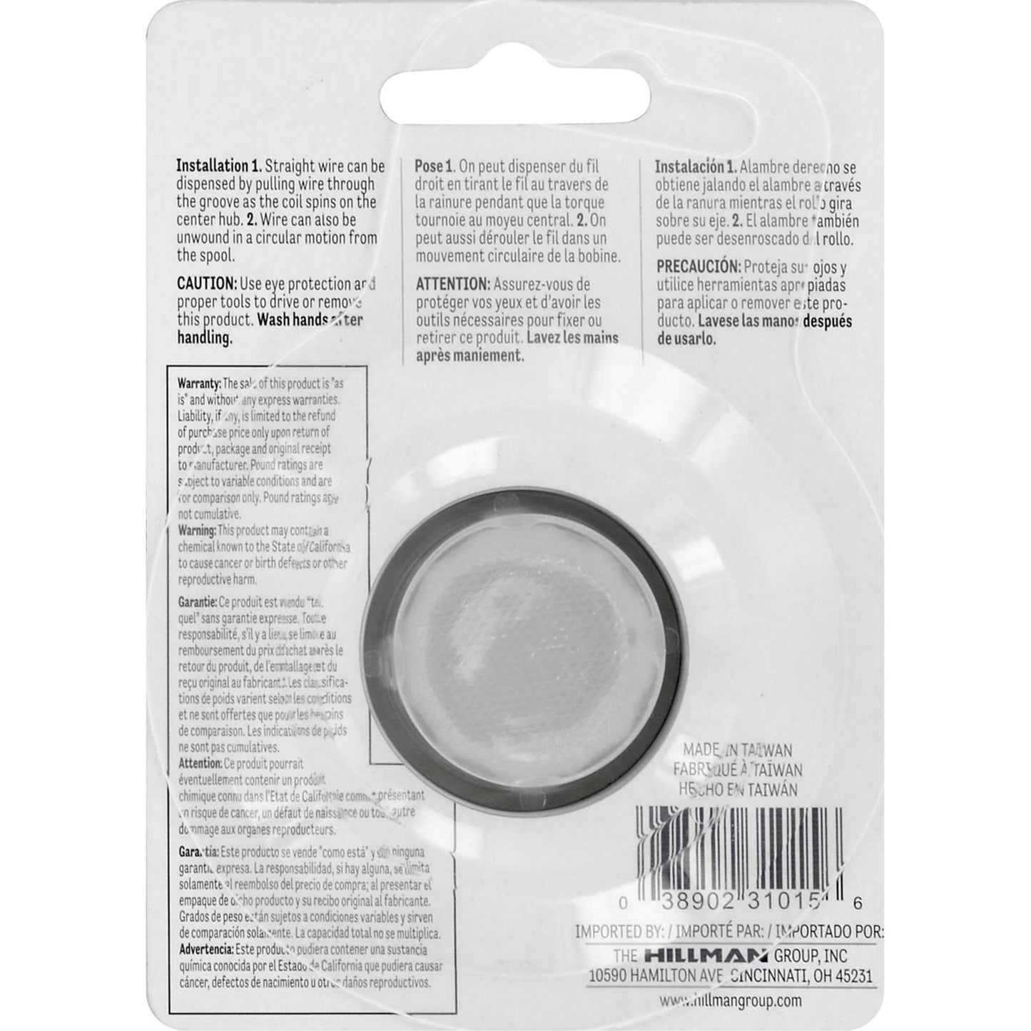 Hillman 100 ft Steel Floral Wire, 24 Gauge