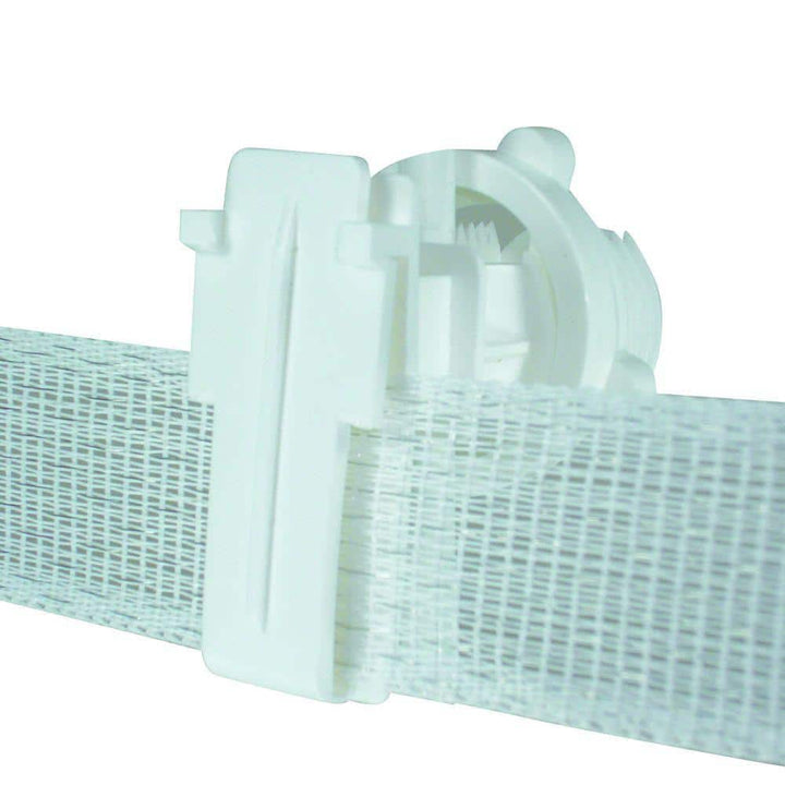 Field Guardian 2 in. White Polytape Screw-On Insulator for Round Post (25-Pack)