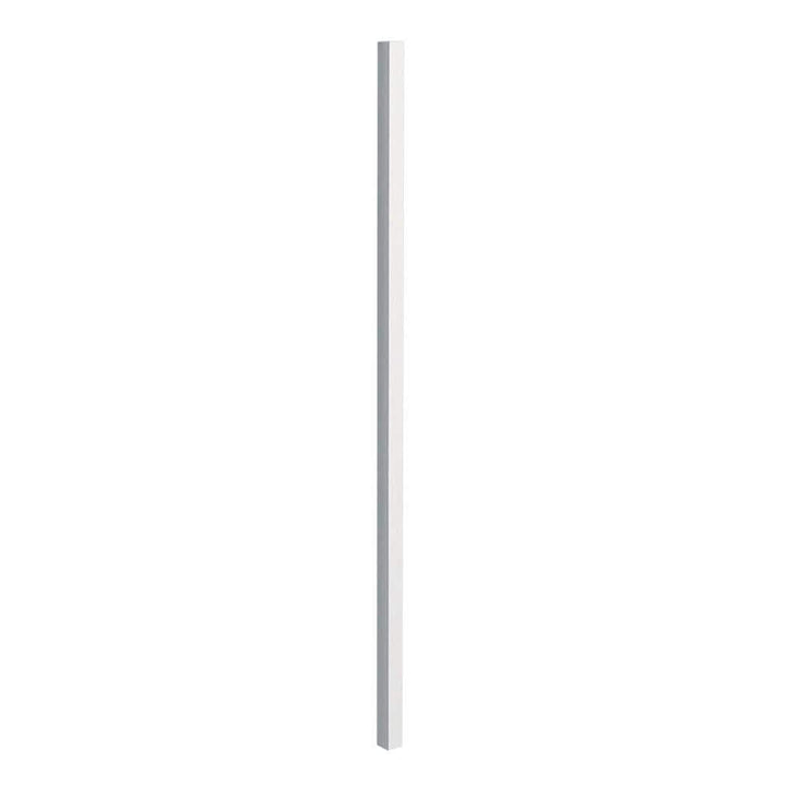 First Alert 2 in. x 2 in. x 54 in. White Steel Fence Post