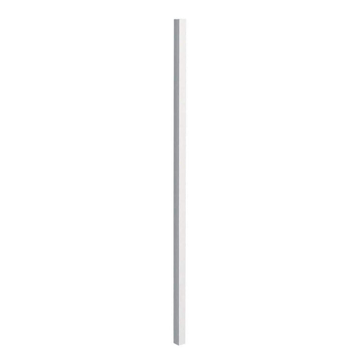 First Alert 2 in. x 2 in. x 6.5 ft. Navajo White Steel Fence Post