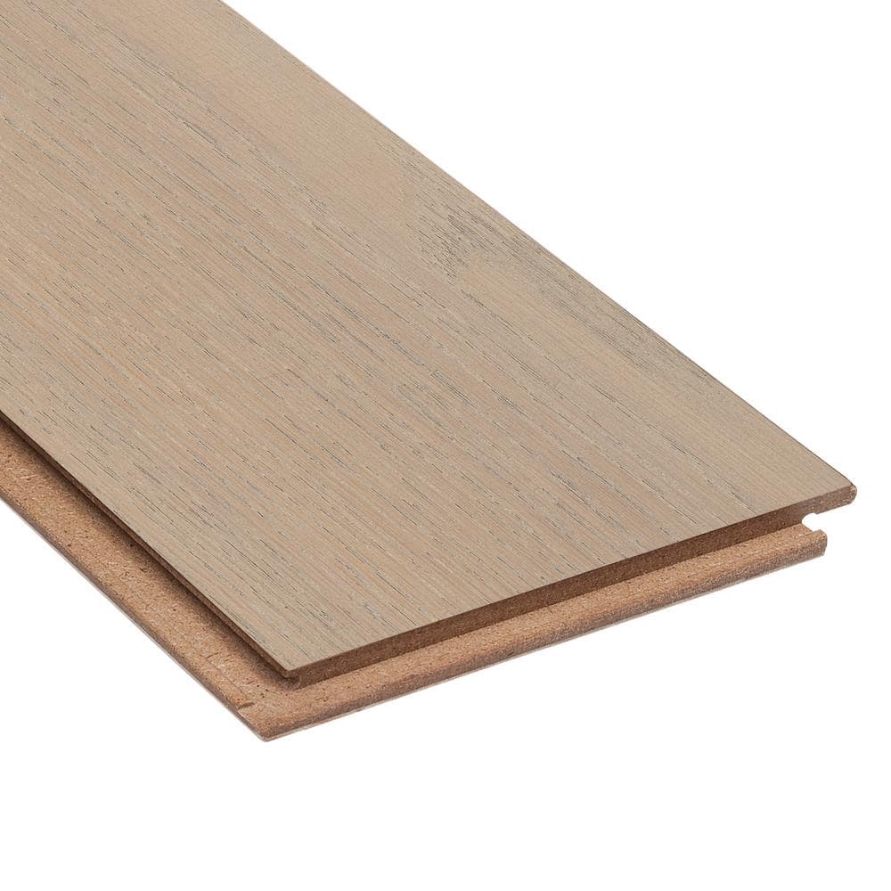 HOMELEGEND Frost White Oak 3/8 in. T x 5 in. W Wire Brushed Engineered Hardwood Flooring (19.7 sqft/case)