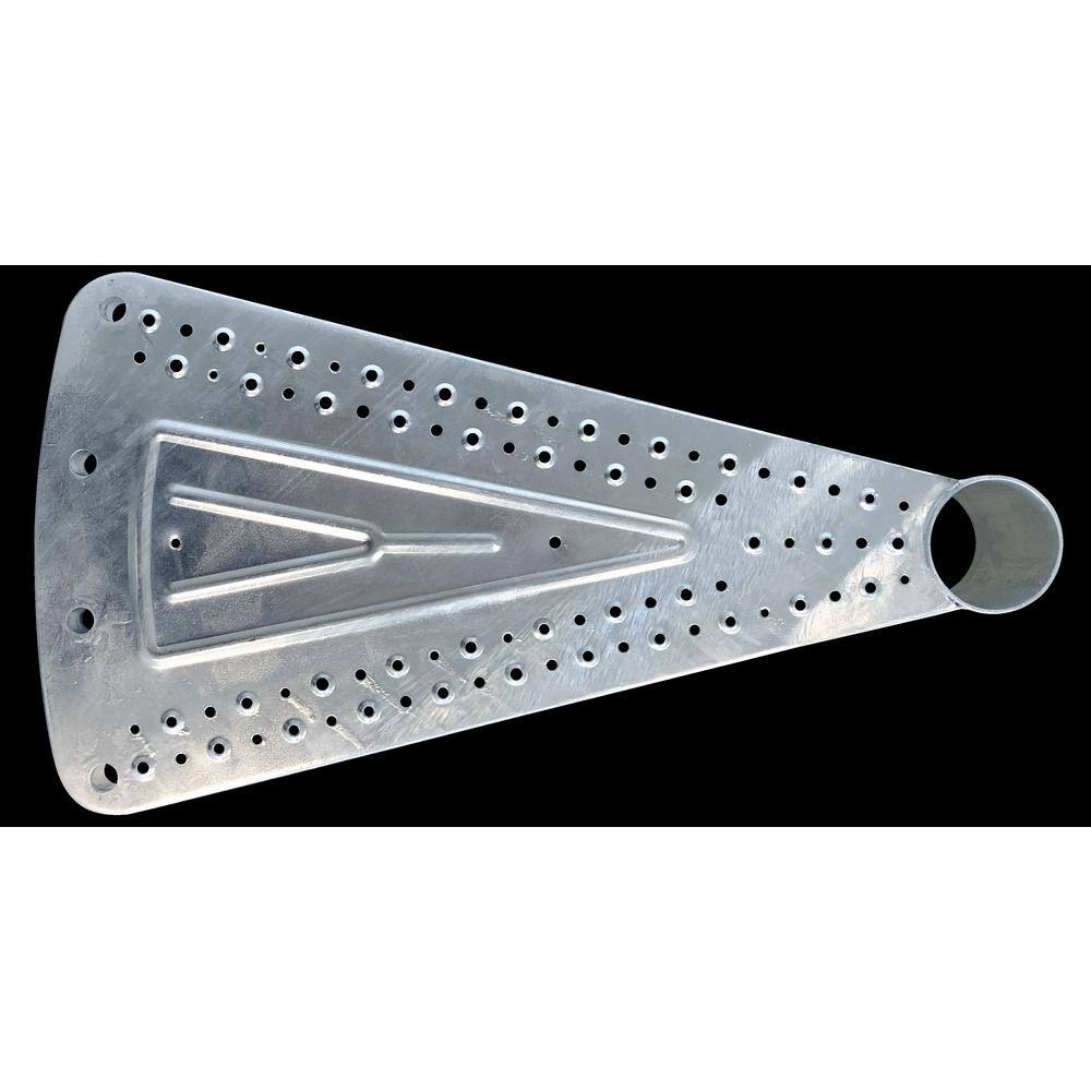 Dolle Toronto V3 PE 13 ft. 1 in. Galvanized Stair Kit