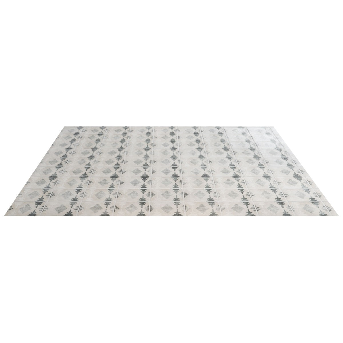 Talia Aztec Blue Gray 5x5 Matte Ceramic Tile by Paula Purroy