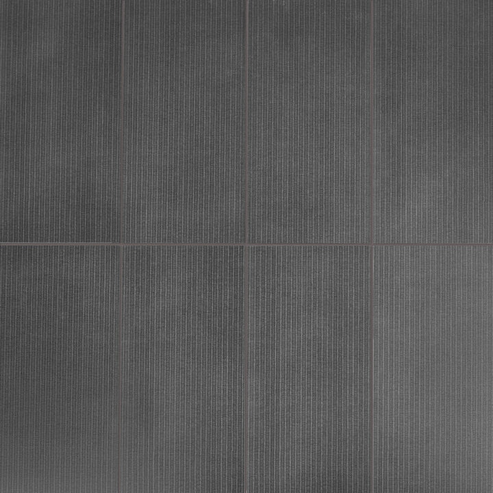 Lux Tile Telares Charcoal Gray 12x24 Textured Porcelain Tile