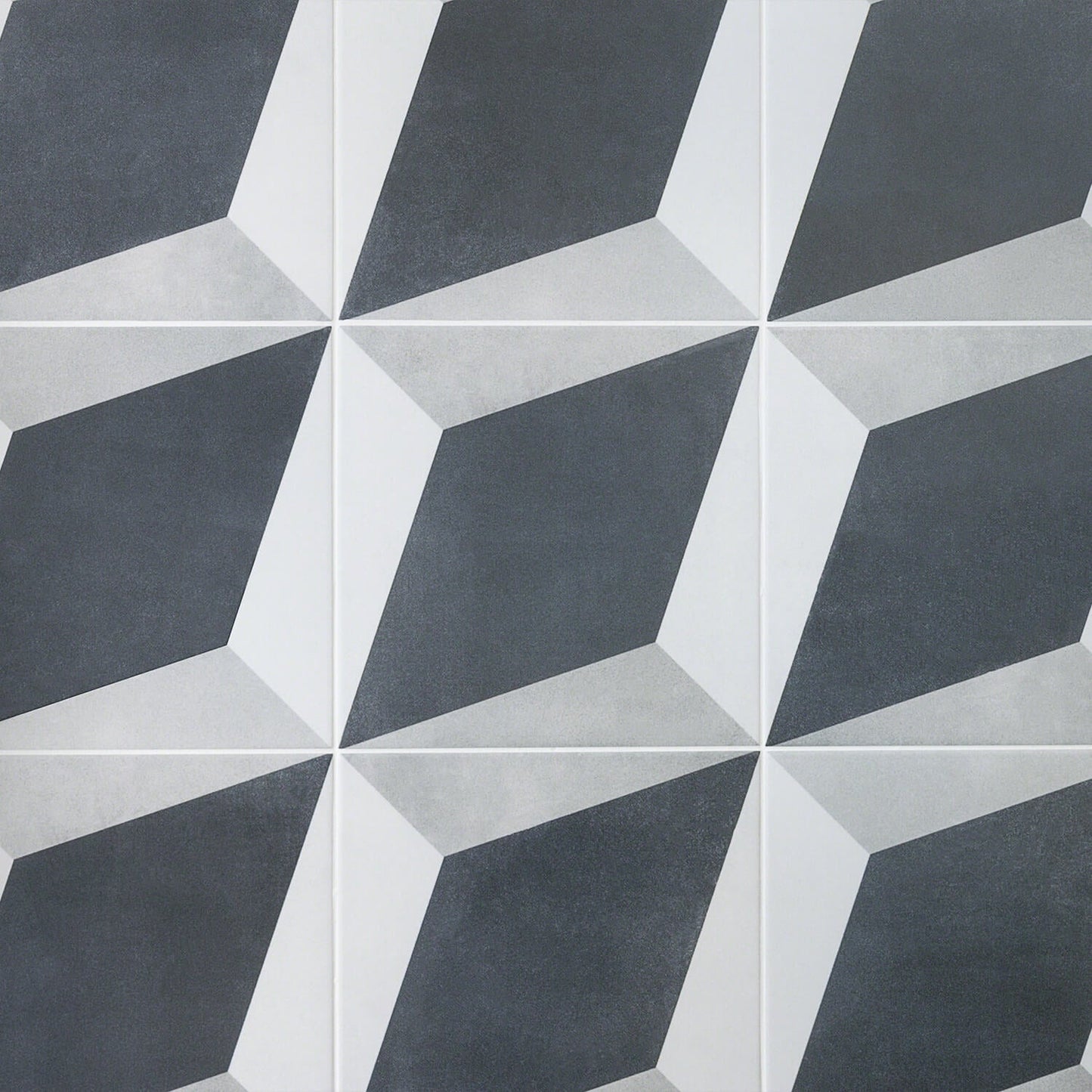 Cascais Block Gray 9x9 Matte Porcelain Tile by Lux Tile