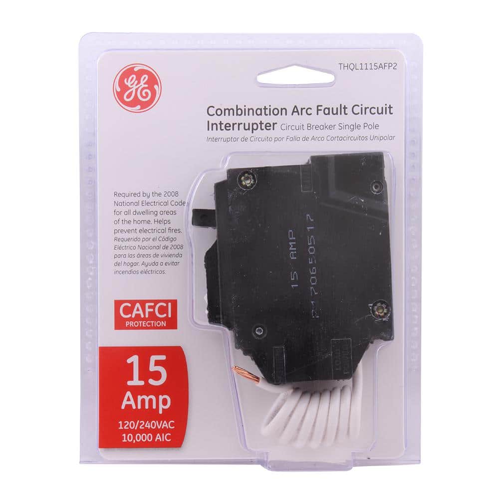 GE Q-Line THQL 15-Amp 1-Pole Combination Arc Fault Circuit Breaker