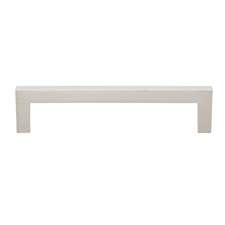 5 in. Center-to-Center Solid Square Slim Satin Nickel Cabinet Bar Pull (10-Pack) by GlideRite