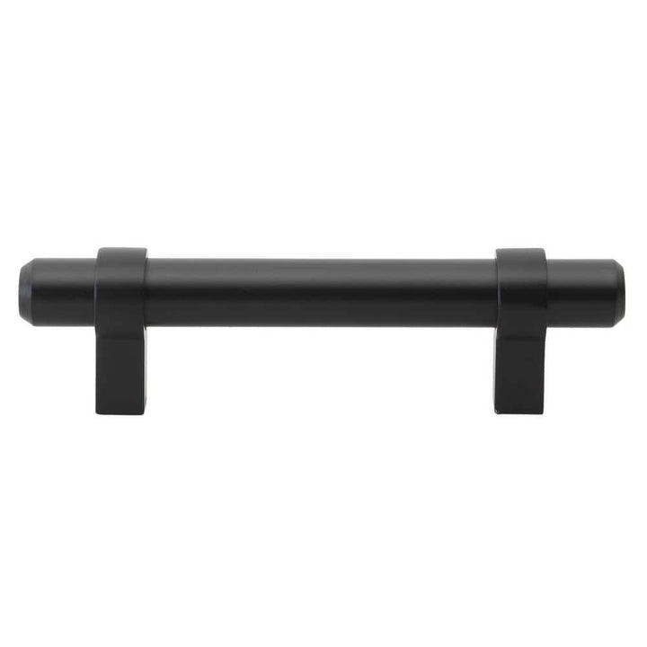 GlideRite 3 in. Matte Black Euro Style Solid Cabinet Drawer Bar Pulls (10-Pack)