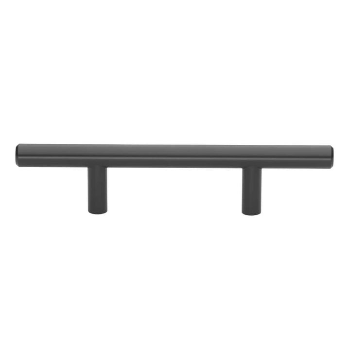 GlideRite 3 in. Matte Black Solid Handle Drawer Bar Pulls (10-Pack)