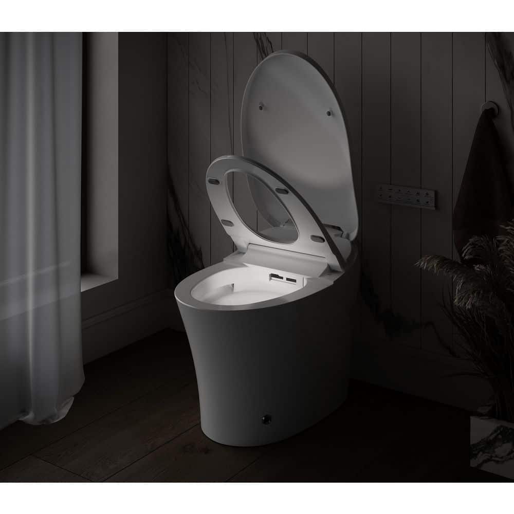 Streamline LT-571 Tankless Elongated Smart Bidet Toilet with Heated Seat and Auto Flush