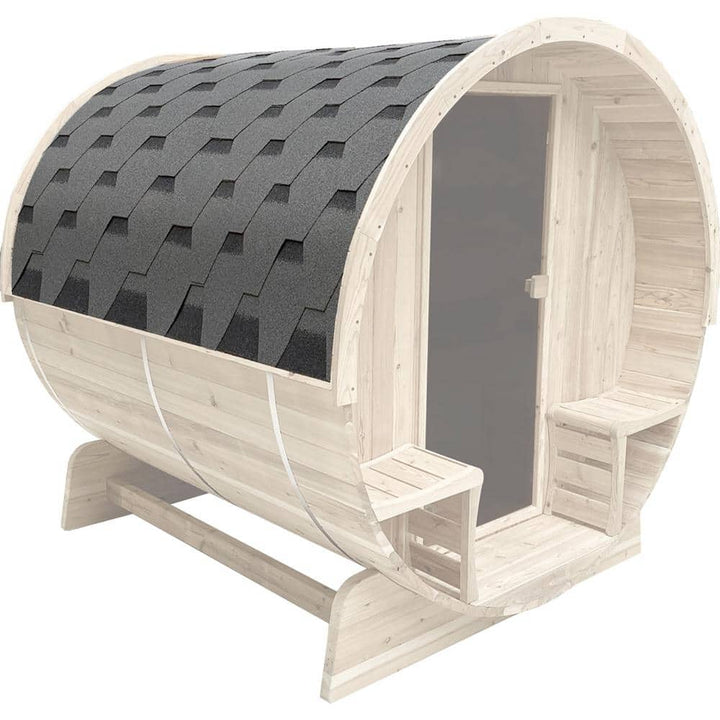 ALEKO Gray Weather-Resistant Bitumen Roof Shingle for 93x72x75 Barrel Saunas