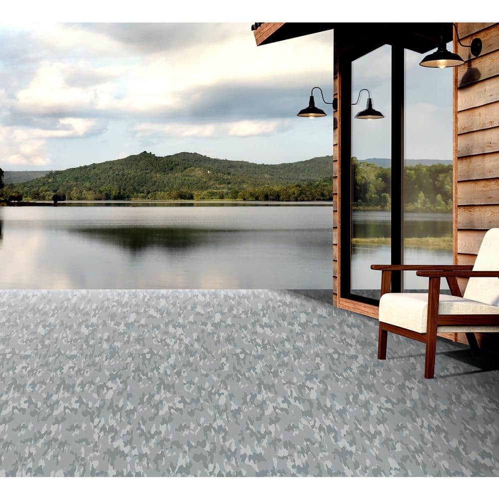 Dec-Tec 37 in. x 20 ft. DIY 60mil Camouflage Gray