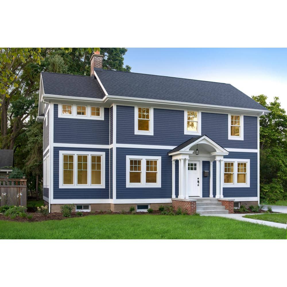 James Hardie 5/16 in. x 8-1/4 in. x 12 ft. HardiePlank Smooth Lap Siding, HZ10, Pearl Grey