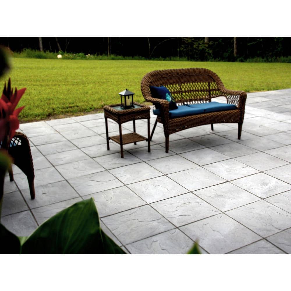 Nantucket Pavers Patio-on-a-Pallet 18 in. x 18 in. Concrete Gray Traditional Yorkstone Paver (32 Pieces/72 Sq Ft)