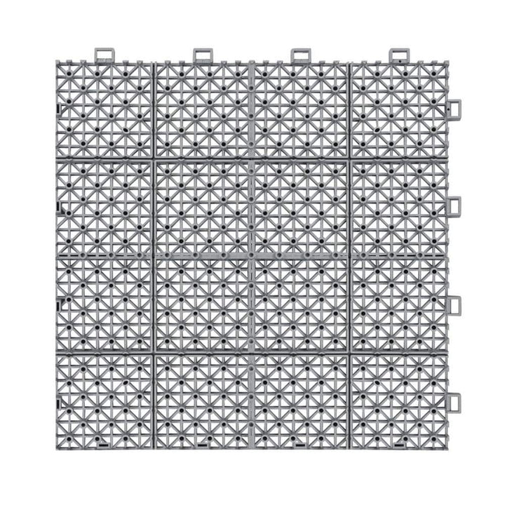 Tidoin Outdoor 1 ft. x 1 ft. Composite Deck Tile in Gray(60 Per Box)