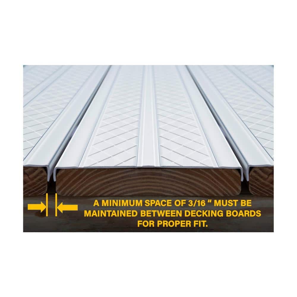 Deck-Top 8 ft. Harbor Grey PVC Decking Board Covers for Composite and Wood Patio Decks (10-Pack)