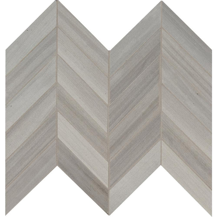MSI Havenwood Platinum Chevron 12 in. x 15 in. Matte Porcelain Mosaic Floor and Wall Tile (10 sq. ft./Case)