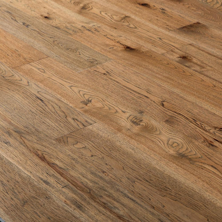 NATU Heirloom Distressed Hickory 3/8 in. T x 7.5 in. W Click Lock Brushed Engineered Hardwood Flooring (19.43 sq.ft./case)