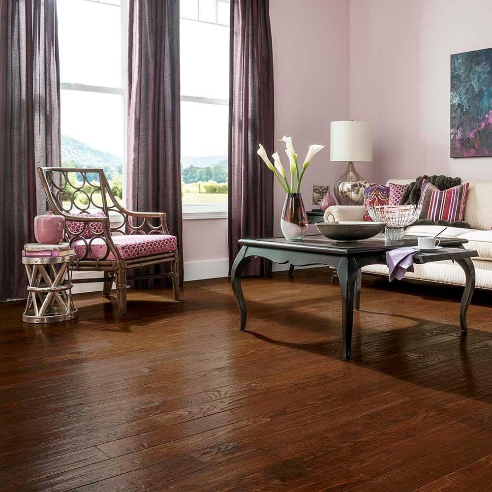 Bruce American Vintage Highland Trail Oak 3/8 in. T x 5 in. W T+G Hand Scraped Engineered Hardwood Flooring (25 sq.ft./ctn)