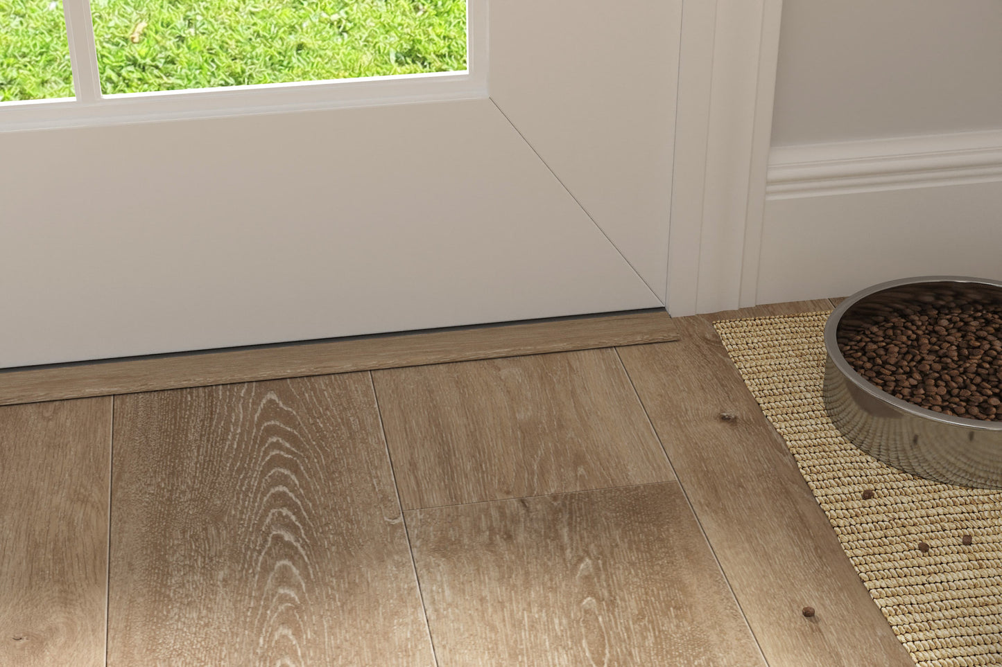 CALI Windswell Hickory 1.39-in x 72.83-in Vinyl Floor Threshold