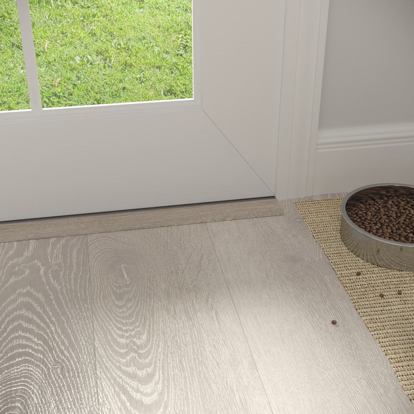 CALI Whitewater Oak 1.39-in x 72.83-in Vinyl Floor Threshold