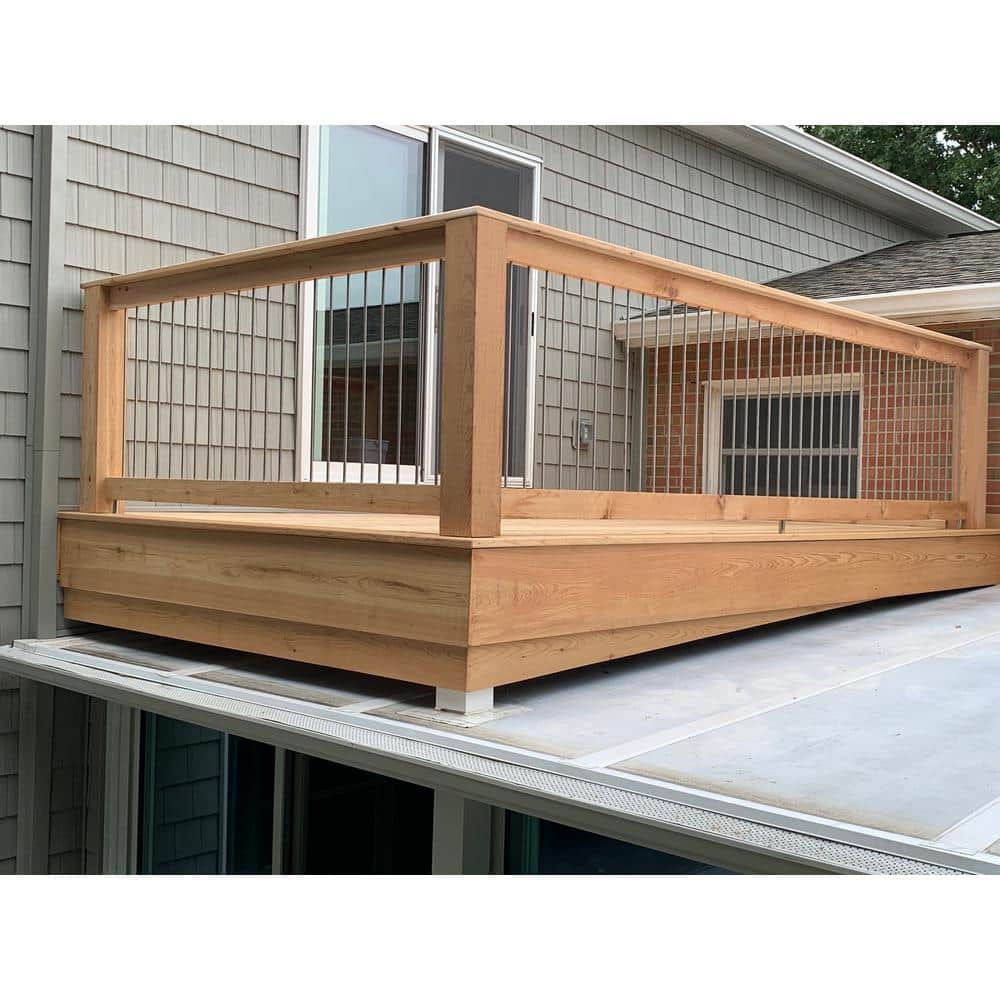 Insta-Rail 36 in. H x 72 in. W Insta Tube Vertical Stainless Steel Tube In-Fill Kit for Railings