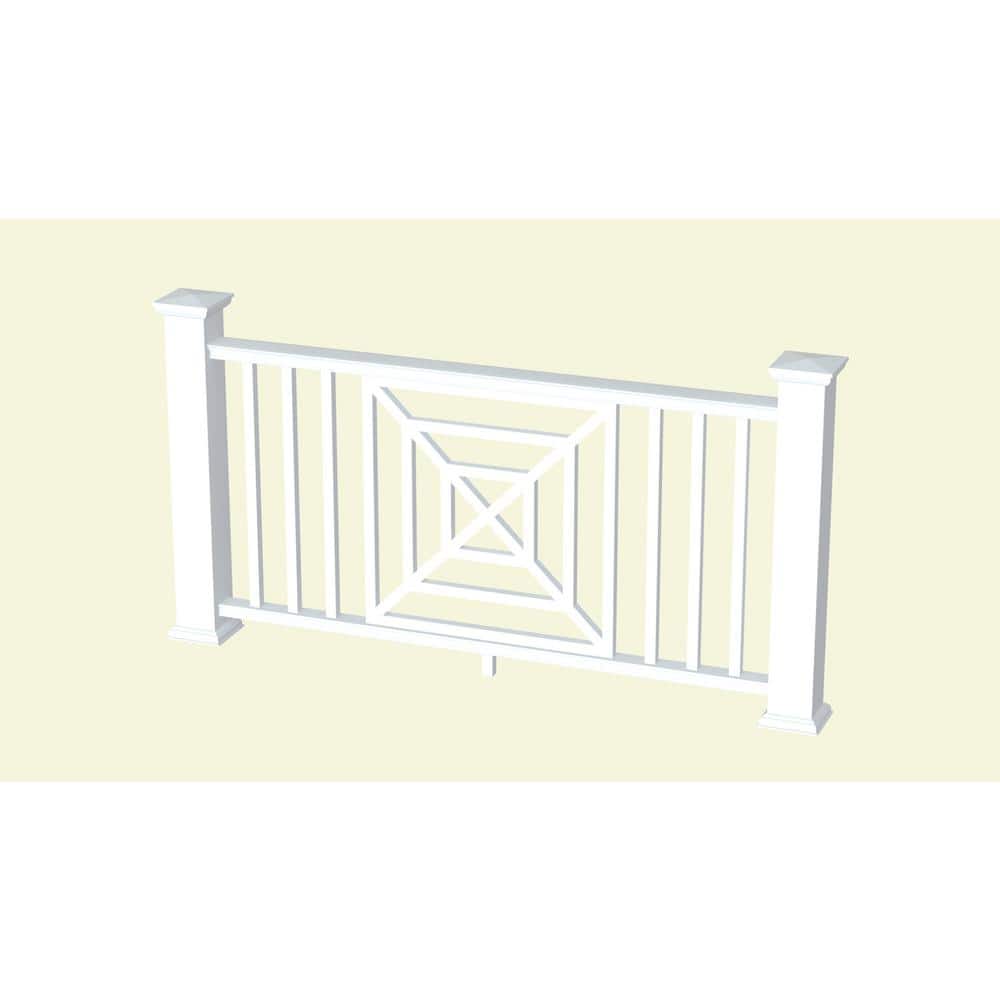 INTEX MILLWORK SOLUTIONS 1-1/4 in. x 30 in. x 30 in. Providence Decorative Insert Square Web Pattern 3 for 36 in. Overall Rail Height