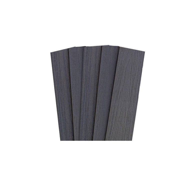 Frame It All 0.40 in. x 5.51 in. x 70.20 in. Ironwood Capped Composite Flat Top Fence Picket (5-Pack)