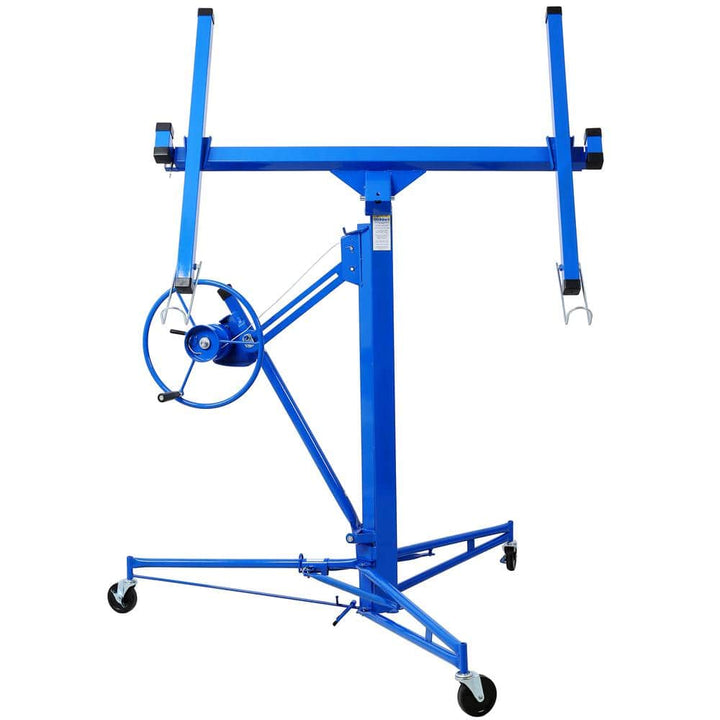 Kahomvis Drywall Lift 16 ft. Professional Heavy-Duty Steel Drywall Panel Hoist, 150 lbs. Load Capacity, Adjustable Telescopic Arm