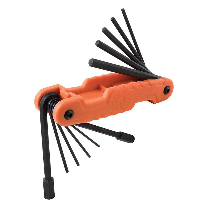 Klein Tools Pro Folding Hex Key Set, 11-Key SAE (Model 70550)