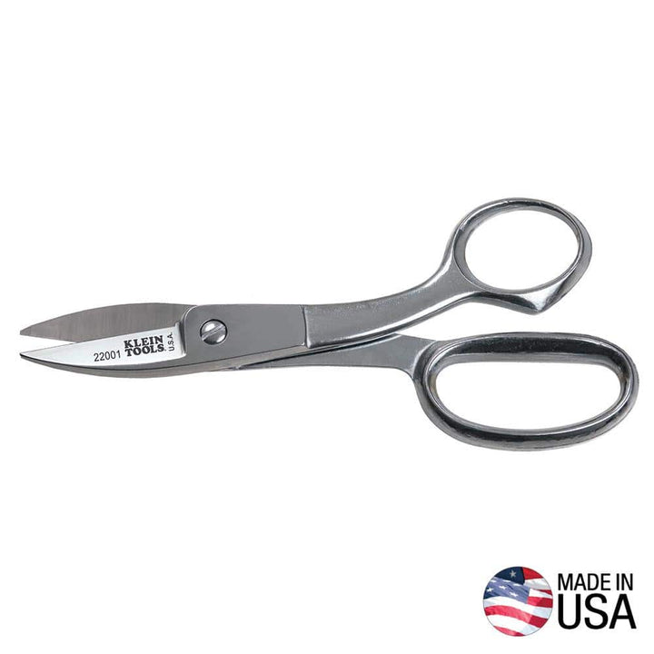 Klein Tools Broad Blade Utility Shears, 2 in. Serrated Blade, Model 22001