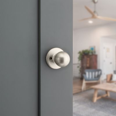 Kwikset Polo Satin Chrome Dummy Knob, Universal Handed (Right or Left)