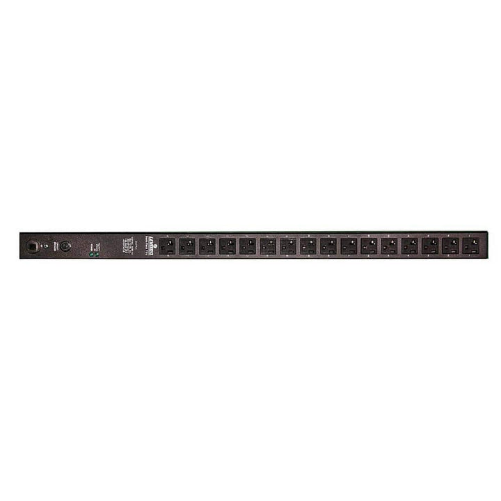 Leviton 20 Amp 120-Volt NEMA L5-20P Locking Plug with 10 ft. Cord Vertical Power Distribution Unit, Black